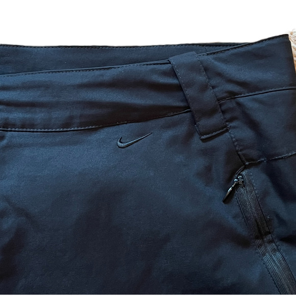 Nike Athletic Pants Womens Size L Black Zip Pockets Zip Away Hem Mid Rise - Picture 10 of 11